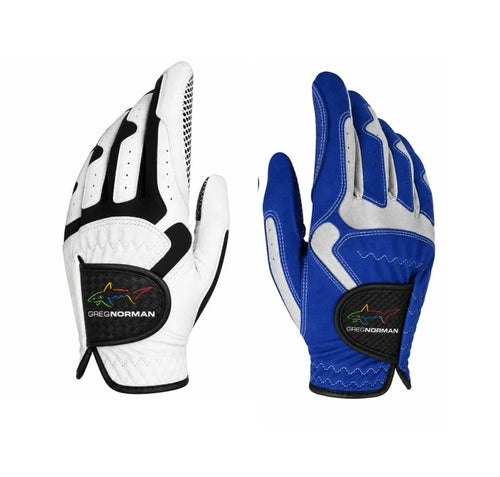 Greg Norman Men’s Compression-Fit Golf Gloves - Pack of 2(left Hand)