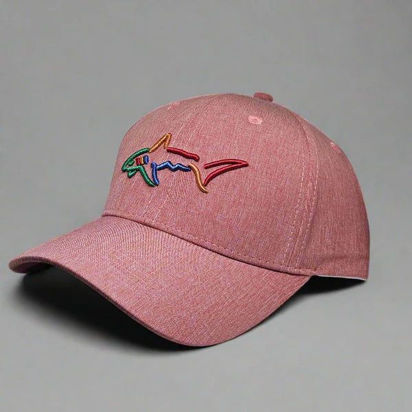 Performance Golf Cap - Red Heather