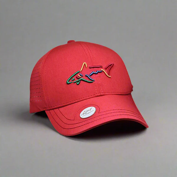 Premium Golf Cap with Marker - Red
