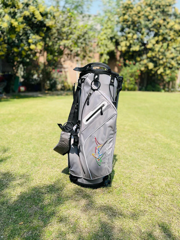 Greg Norman 14 Way Divider Golf Stand Bag - Lt Grey