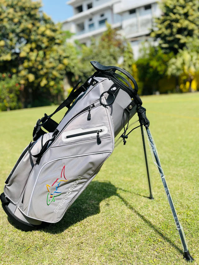 Greg Norman 14 Way Divider Golf Stand Bag - Lt Grey