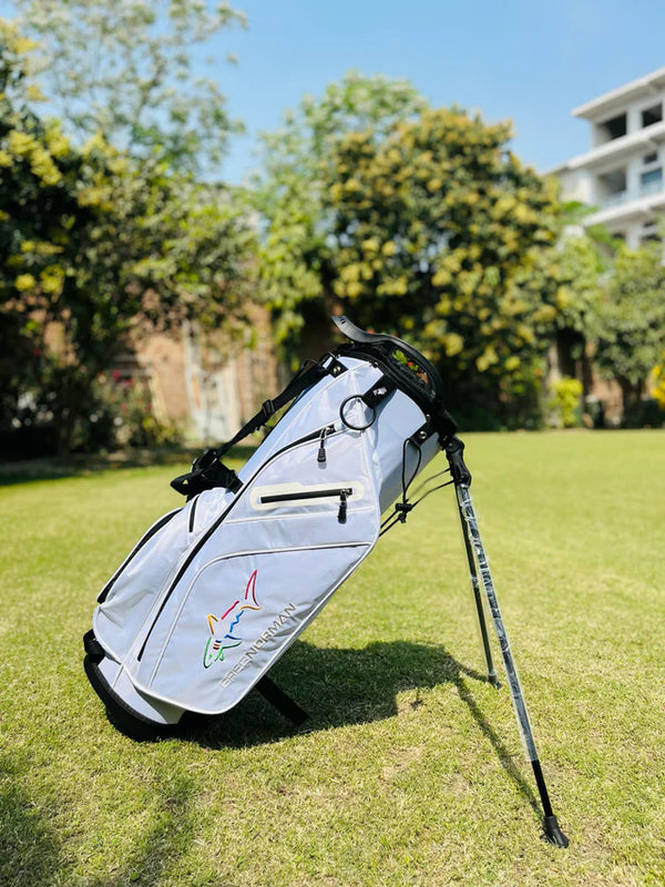 Greg Norman 14 Way Divider Golf Stand Bag - White