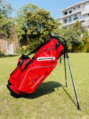 Greg Norman 14 Way Divider Golf Stand Bag - Brick Red
