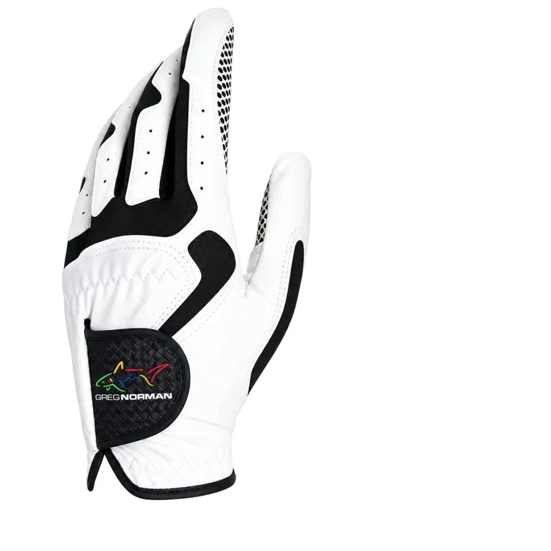 Greg Norman Men’s Compression-Fit Golf Gloves - Left Hand