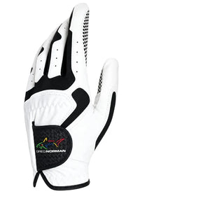 Greg Norman Men’s Compression-Fit Golf Gloves - Pack of 2(left Hand)