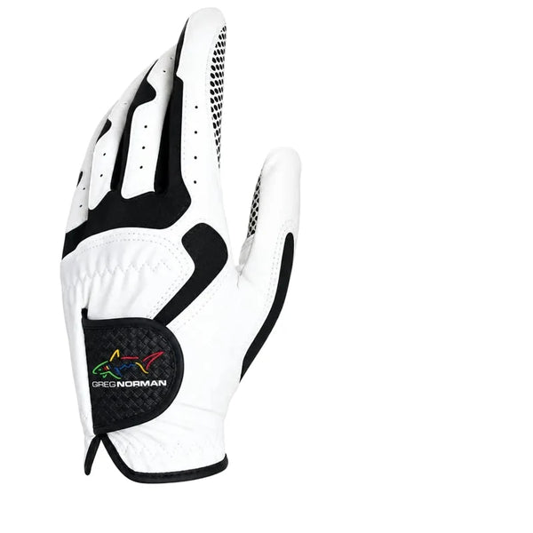 Greg Norman Men’s Compression-Fit Golf Gloves - Pack of 2(left Hand)