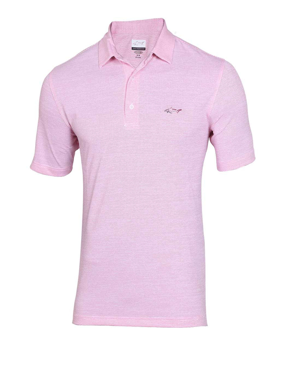 Men's Waveline Golf Polo - Birght Fusia