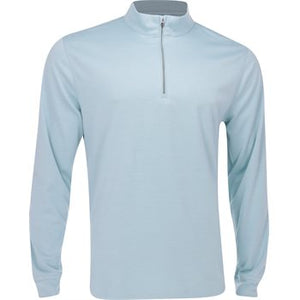 Clubhouse 1/4 Zip Aqua Heather Pullover – Athletic Fit, Moisture-Wicking Comfort