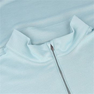 Clubhouse 1/4 Zip Aqua Heather Pullover – Athletic Fit, Moisture-Wicking Comfort