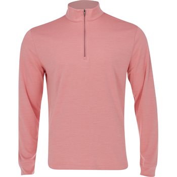 Clubhouse 1/4 Zip Herbal Coral Golf Pullover – Athletic Fit, Moisture-Wicking Comfort