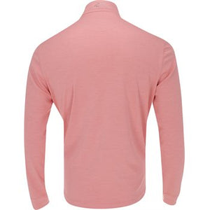 Clubhouse 1/4 Zip Herbal Coral Golf Pullover – Athletic Fit, Moisture-Wicking Comfort
