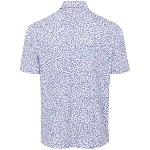 ML75 Stretch Ocean Floral Golf Polo - White