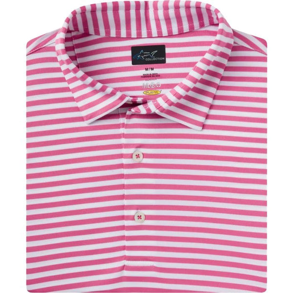 ML75 Recycled Microlux Yarn-Dye Stripe Golf Polo