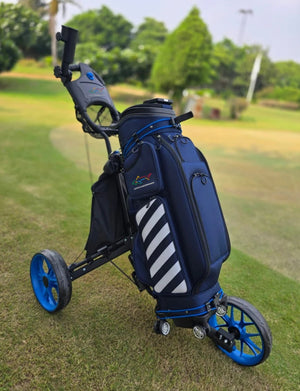 Golf Premium Fullest Cart Bag With Wheels with Hardcase on Top
