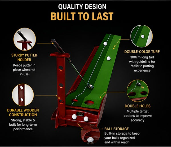 Wooden Golf Indoor Putting