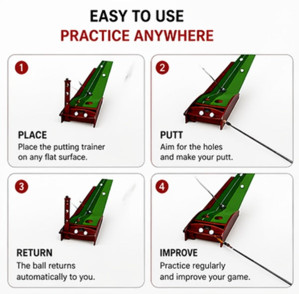 Wooden Golf Indoor Putting