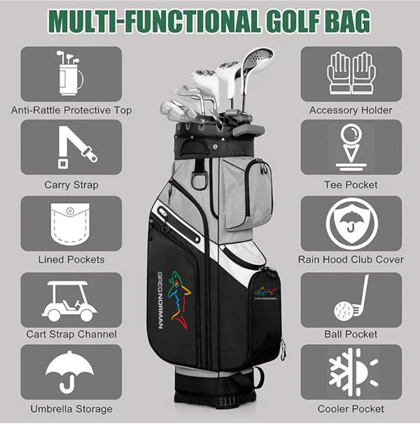 Shark Series Anti-Collision 14-Way Divider Golf Bag