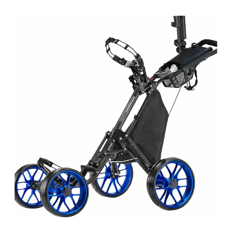Greg Norman  ONE Pro One-Click Folding 4-Wheel Golf Push Trolley