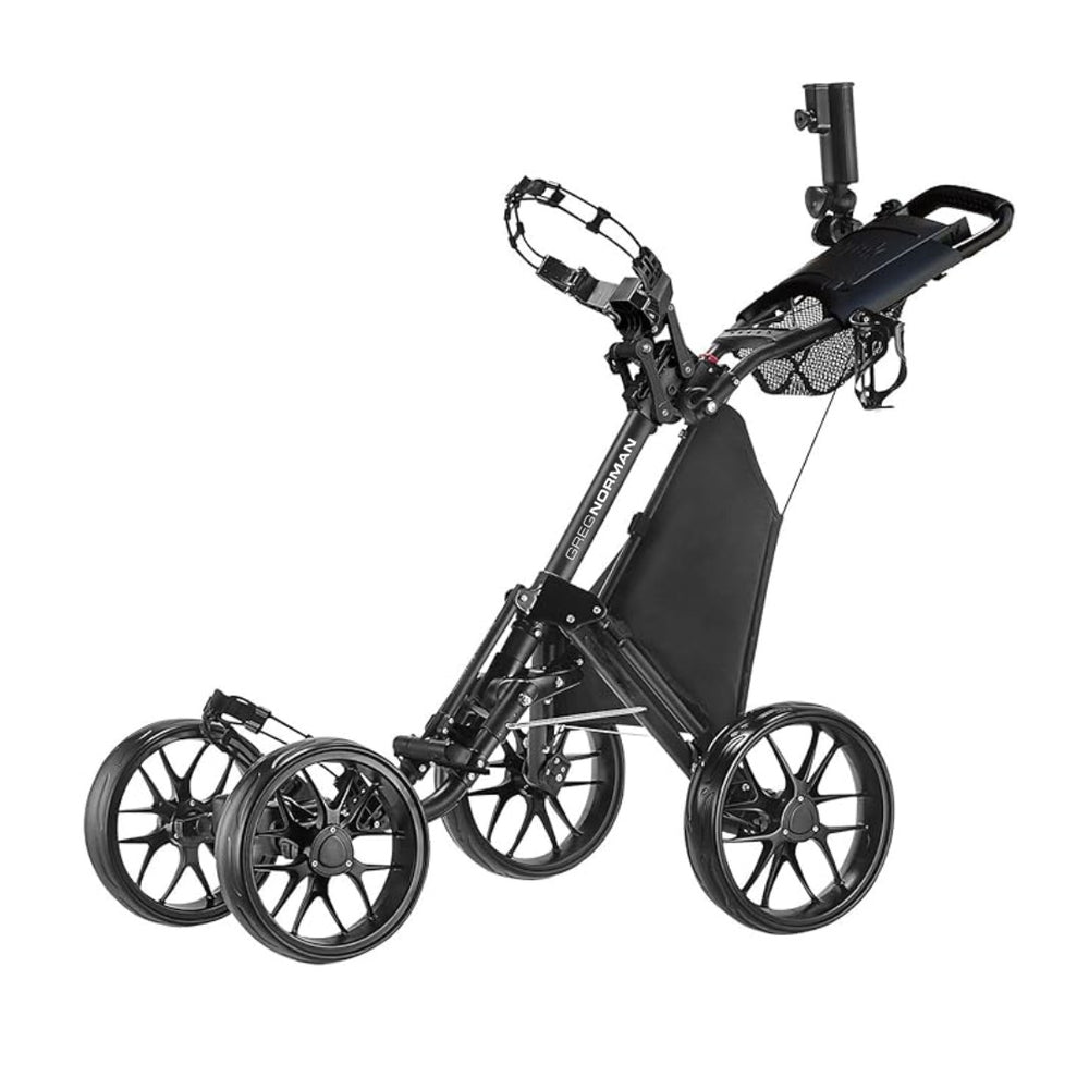 Greg Norman  ONE Pro One-Click Folding 4-Wheel Golf Push Trolley