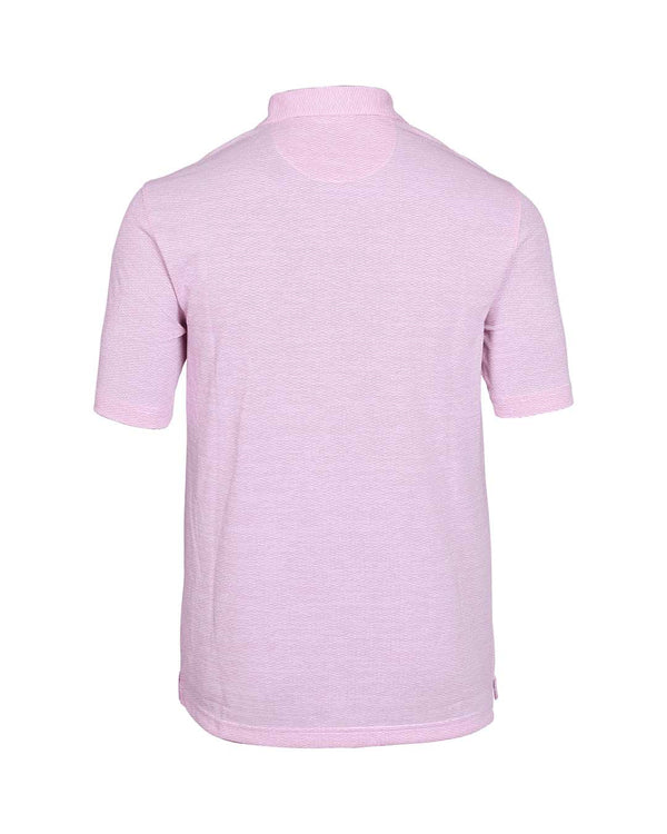 Men's Waveline Golf Polo - Birght Fusia